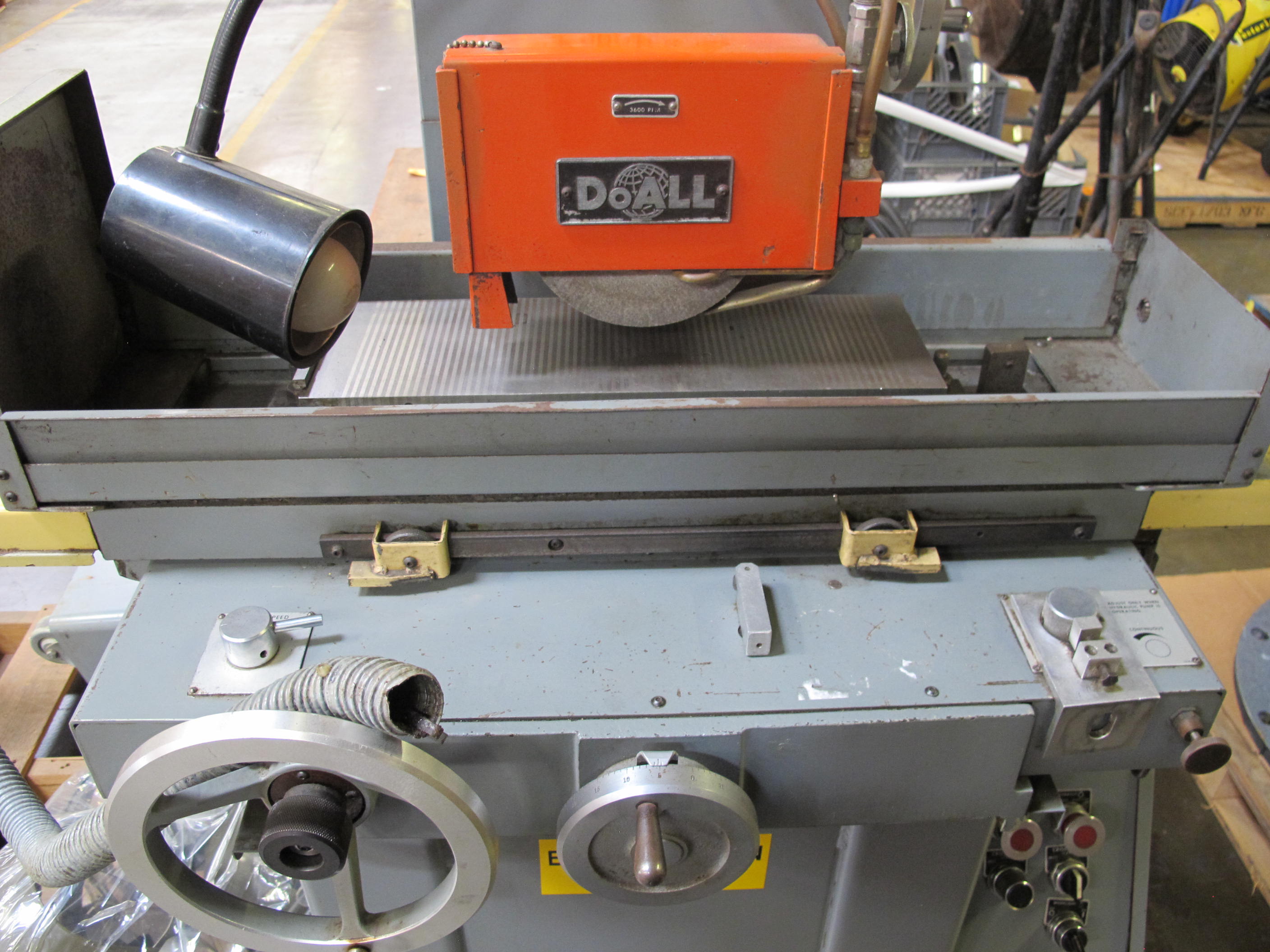 LOT TO INCLUDE: (1) DOALL SUPER PRECISION GRINDING SPINDLE, MACHINE MODEL# VS618-2, 440 V, 3 PHASE, 60 HZ, 3.95 A, ATTACHED WESTINGHOUSE AC MOTOR, 1 HP, 1725 RPM, TYPE SPFO, 230/460 V, 3 PHASE, 3.6 A, (7) FACE SHIELDS. LOADING & HANDLING FEE $15-4022
